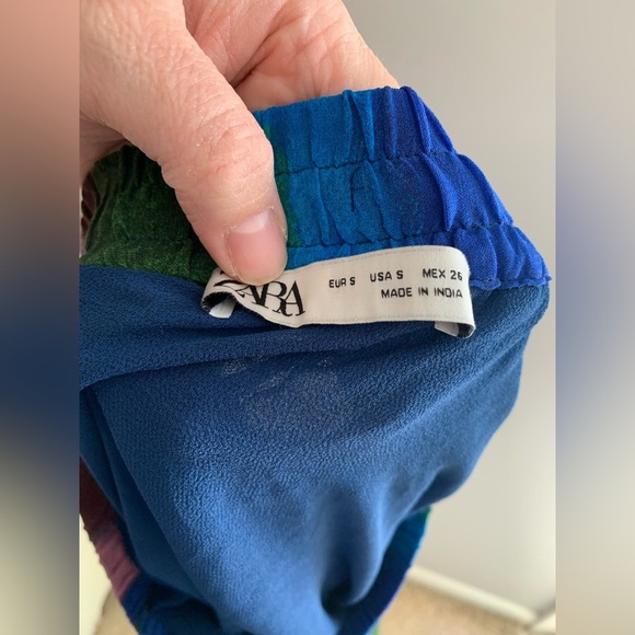 Womens Zara Multicolored Matching Beaded Trim Strap Camisole and Skirt Set S - Picture 11 of 16